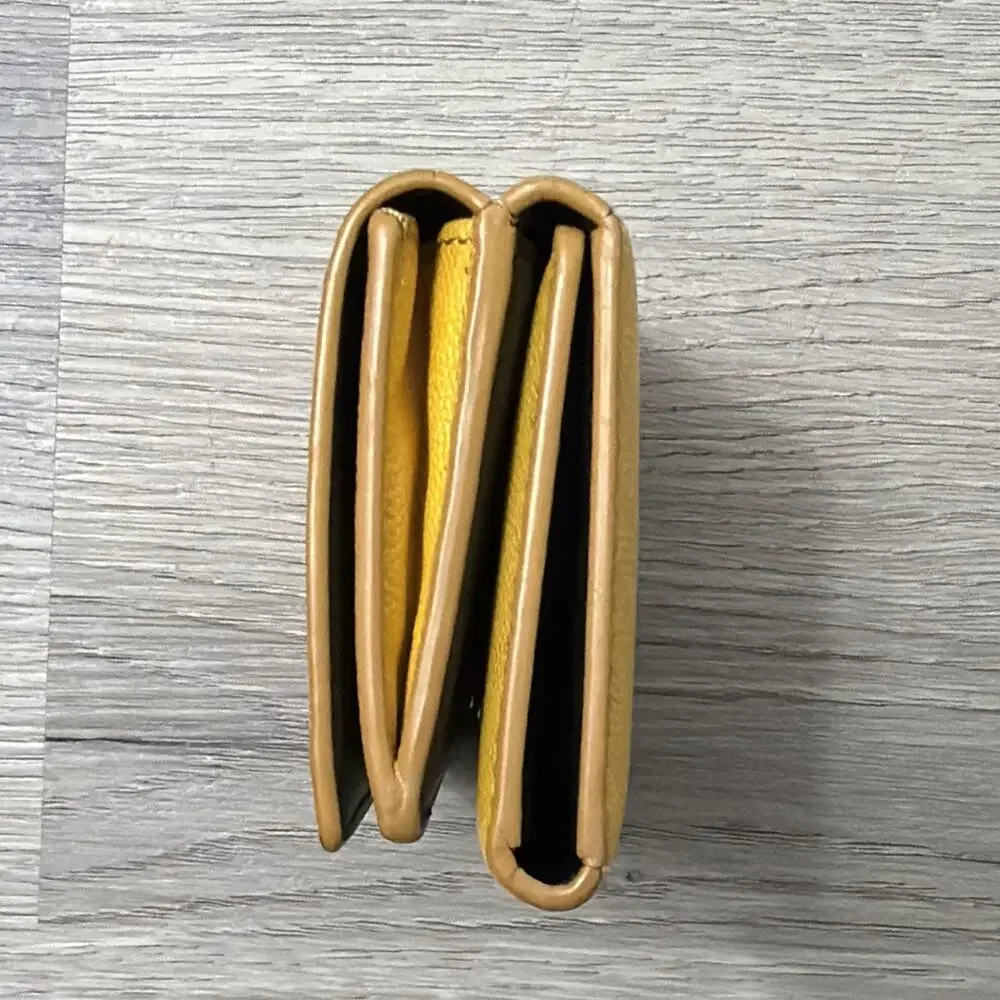 Marc Jacobs Tri-Fold Yellow Wallet